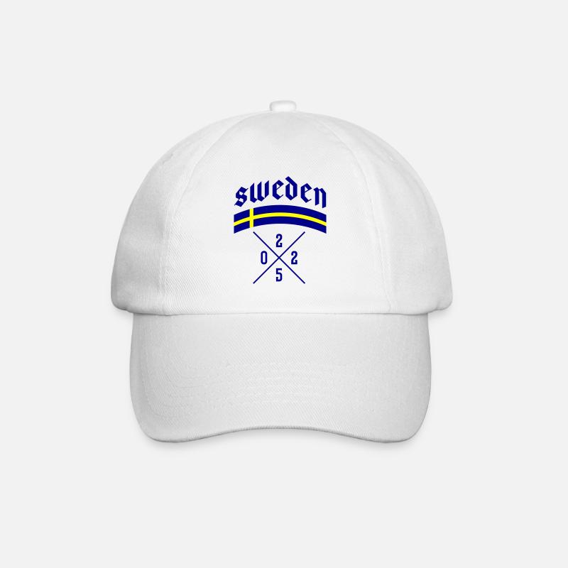 Suède 2025 - Casquette classique - blanc/blanc