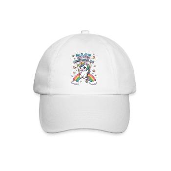 Wut Verschlingt mich, lustige sarkastische Einhorn-Mädchen - Baseballkappe - Weiß/Weiß - Vorne