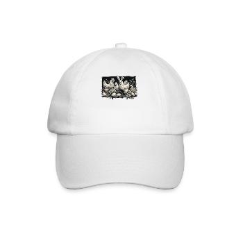 Ostern Hühner Küken Retro Ästhetik - Baseballkappe - Weiß/Weiß - Vorne