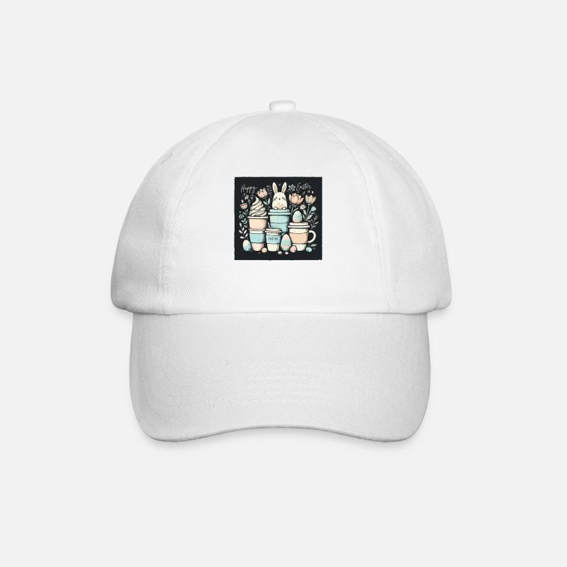 Tasses à café de Pâques Coffee Lover Coffee Design - Casquette classique - blanc/blanc