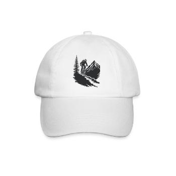 Aventure en VTT dans la nature - Casquette classique - blanc/blanc - Devant