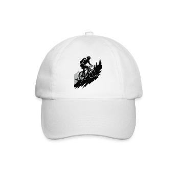 Aventure en VTT dans la nature - Casquette classique - blanc/blanc - Devant
