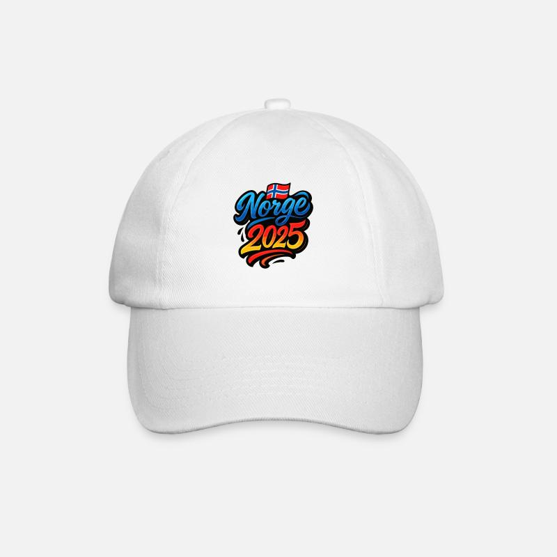 Norwegen 2025 - Baseballkappe - Weiß/Weiß