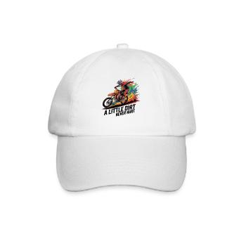 Motocross : Sale passion - Casquette classique - blanc/blanc - Devant