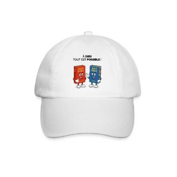Bible T-Shirt - Baseball Cap - white/white - Front