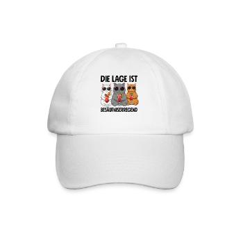 The situation is drunkenness - Baseball Cap - white/white - Front