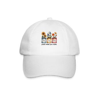 Garden Shirt - Plant What You Need - Baseball Cap - white/white - Front