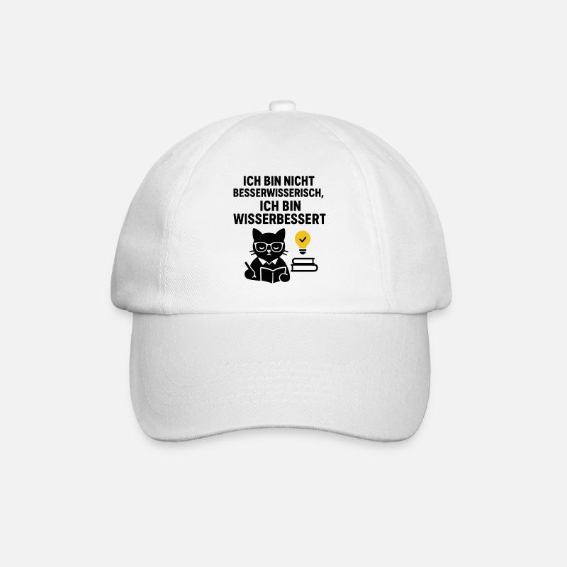 Besserwisser - Baseballkappe - Weiß/Weiß