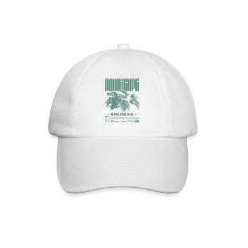 Aquascaping Anubias Aquatic Plant Fish Keeper - Baseball Cap - white/white - Front
