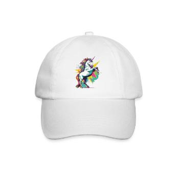 Licorne Coloré Pop Art Magie Fantasy Conte de fées Magie - Casquette classique - blanc/blanc - Devant