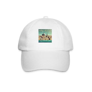 Retro Malta Valletta Port City Sunbeams - Baseball Cap - white/white - Front