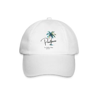 Positano Palm Tree Holiday Beach Lemon Summer Italia - Baseball Cap - white/white - Front