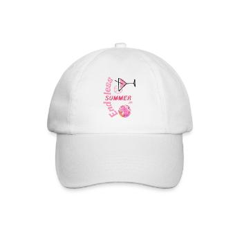 Endless Summer with cocktail and disco flair - Baseball Cap - white/white - Front
