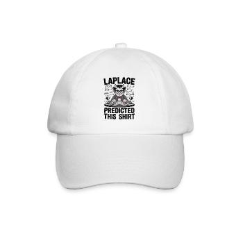 Laplace predicted this – Mathematical Statement - Baseball Cap - white/white - Front