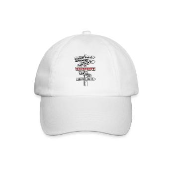 Boltenhagen Urlaub Ostsee Souvenir Ostseebad Küste - Baseballkappe - Weiß/Weiß - Vorne