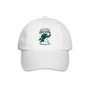 Tous les héros ne portent pas de capes palmes Diver Sea - Casquette classique - blanc/blanc - Devant
