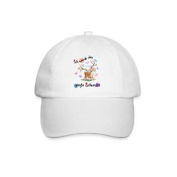 Nachwuchs Verkünden Ich Werde Große Schwester 2027 - Baseballkappe - Weiß/Weiß - Vorne