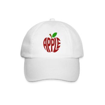 Apple - Cool Fruit Logo - Baseball Cap - white/white - Front