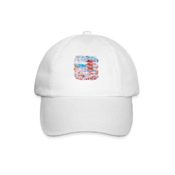 Japonais Asie Sakura Blossom - Casquette classique - blanc/blanc - Devant
