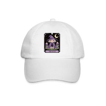 Tarot Card Little Witch - Baseball Cap - white/white - Front