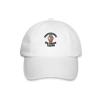 Dégustateur professionnel de glaces glaces - Casquette classique - blanc/blanc - Devant