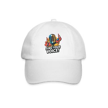 GENS CHANTANT KARAOKÉ - Casquette classique - blanc/blanc - Devant