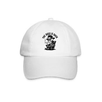 THE SKULL IS BACK - Baseball Cap - white/white - Front