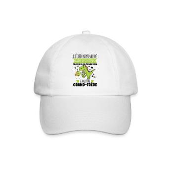 Enfant Futur Annonce Grossesse Grand Frère - Casquette classique - blanc/blanc - Devant