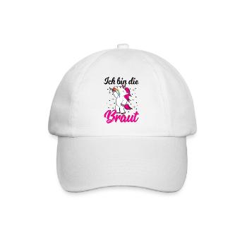 Junggesellinnenabschied-Braut Team Frauen - Baseballkappe - Weiß/Weiß - Vorne