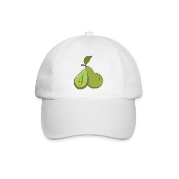 Artistic Pear Illustration - Baseball Cap - white/white - Front