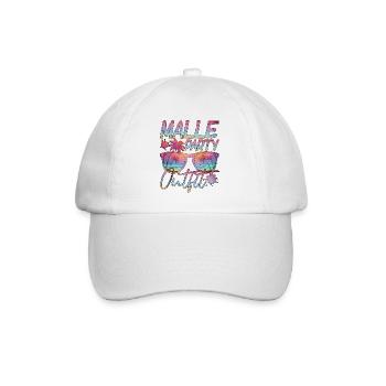 Malle Party Outift with Palm Trees and Sunglasses - Baseball Cap - white/white - Front
