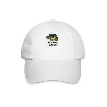 See you later, alligator, last day of school - Baseball Cap - white/white - Front