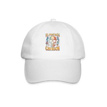 El Papa Mas Chingon - Casquette classique - blanc/blanc - Devant