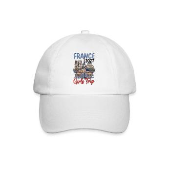 Voyage entre filles en France 2027 - Casquette classique - blanc/blanc - Devant