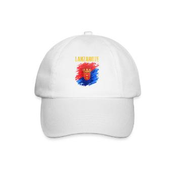 Lanzarote Island Coat of Arms Design - Baseball Cap - white/white - Front