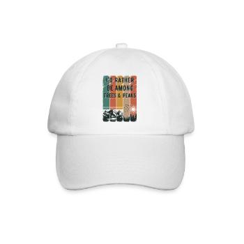 Plutôt être parmi les arbres et les sommets Nature rétro - Casquette classique - blanc/blanc - Devant