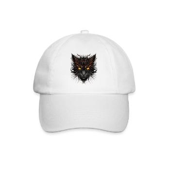 Bold Cat - Baseball Cap - white/white - Front