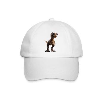 T-Rex Tyrannosaurus Rex Dino Papa Dinosaure - Casquette classique - blanc/blanc - Devant