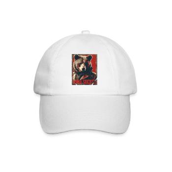 Ours flagrant dans la conception de la veste en cuir, la guerre est agaçante - Casquette classique - blanc/blanc - Devant