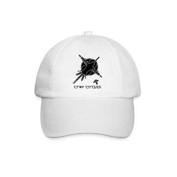Cosmic Graffiti Crop Circle - Baseball Cap - white/white - Front