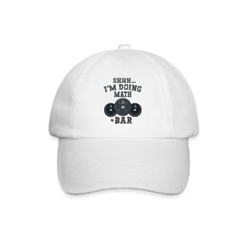 Shhh I'm Doing Math Weight Power Lifting Workout - Baseball Cap - white/white - Front