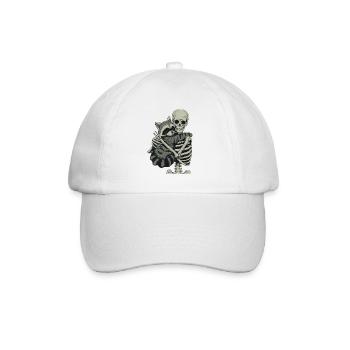 Squelette de raton laveur pour Halloween - Casquette classique - blanc/blanc - Devant