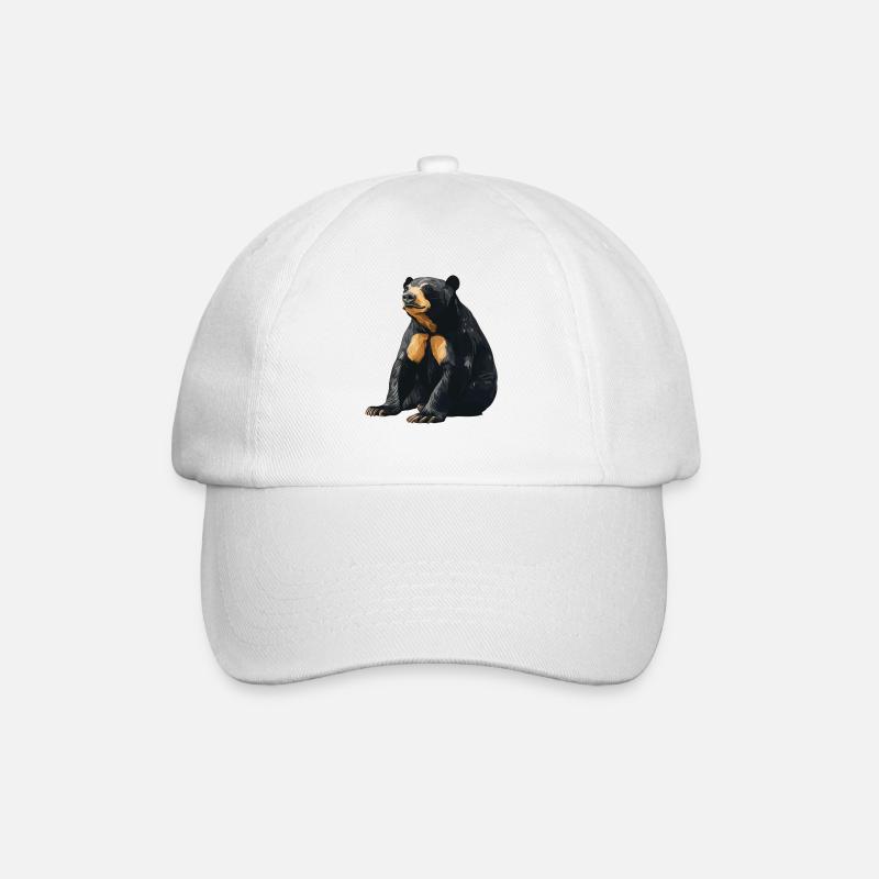 Sun Bear Malaienbär - Baseballkappe - Weiß/Weiß