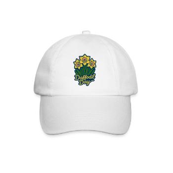 Journée de la jonquille - Étiquette de sensibilisation au cancer - Casquette classique - blanc/blanc - Devant