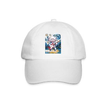 Starry Night Bichon Frise - Baseball Cap - white/white - Front