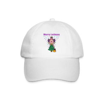 Merry Lotlmas Axolotl Weihnachten - Baseballkappe - Weiß/Weiß - Vorne