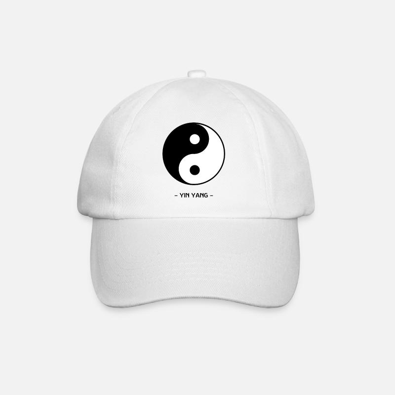 Yin Yang - Baseball Cap - white/white
