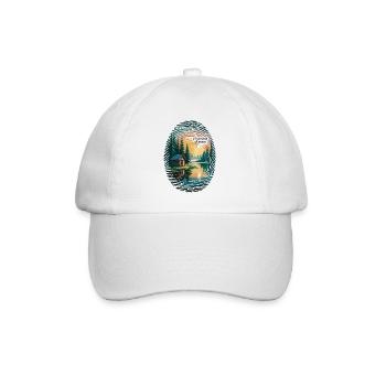 Nature Tranquility - A Moment of Peace Shirt - Baseball Cap - white/white - Front