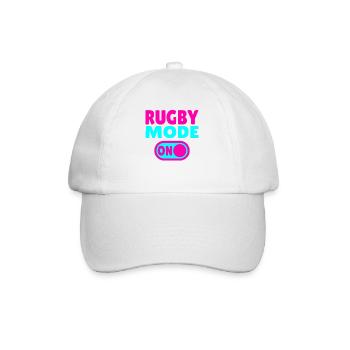 Rugby Mode ON - La passion du rugby à l’état pur - Casquette classique - blanc/blanc - Devant