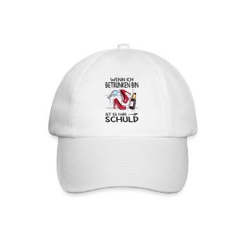 Beste Freundin Geschenk Partnerlook Mädelsabend - Baseballkappe - Weiß/Weiß - Vorne